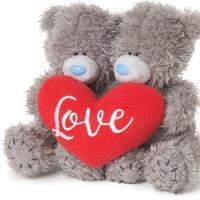 2 x 4" Holding Padded Love Heart Me to You Bears Extra Image 1 Preview